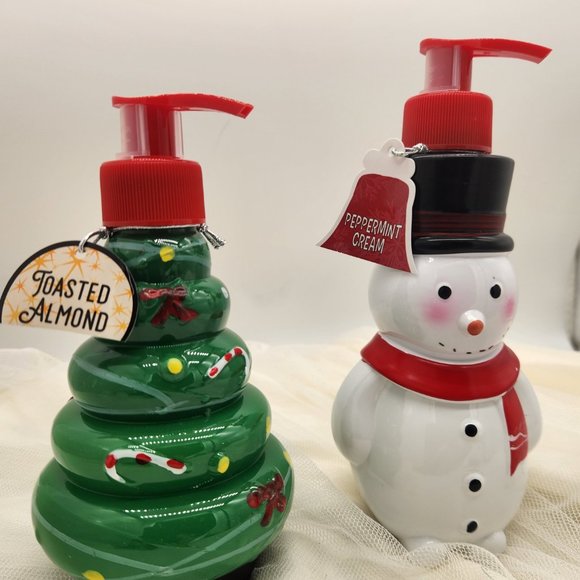 Snowman & X'mas Tree Dispenser (Including 10.5 oz Hand Soap Each Bottle) - Picture 2 of 3